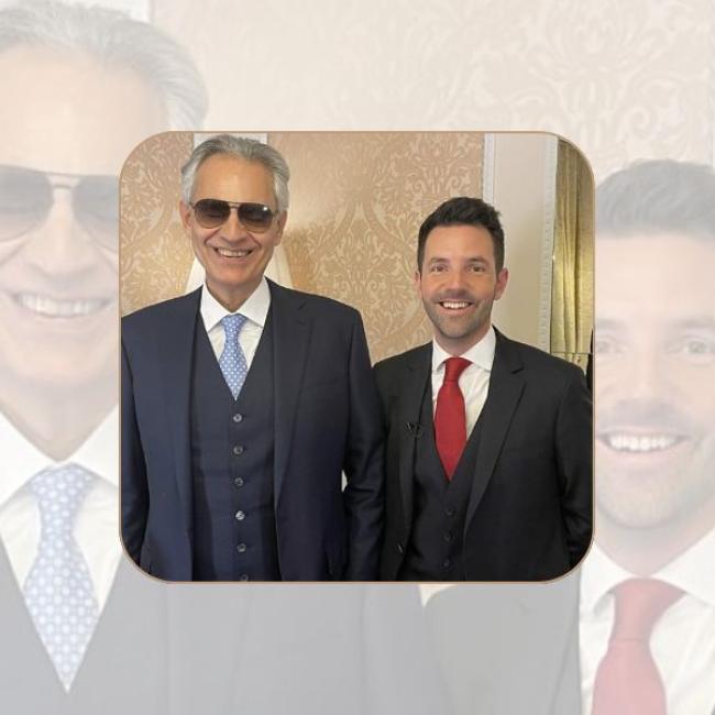 Andrea Bocelli al Bernini | Andrea Bocelli at Bernini