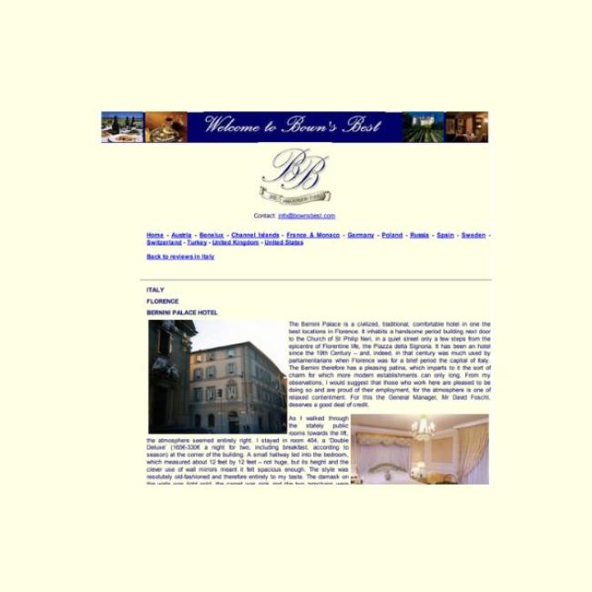 Bernini Palace su Bown's Best | Bernini Palace on Bown's Best